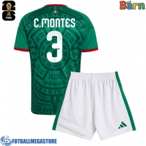Fotballdrakt Barn Mexico Cesar Montes #3 Hjemmedraktsett VM 2026 Kortermet (+ Korte bukser)